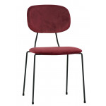 Indoor chair TESR Powder coated metal frame, velvet covering. Model 1865-FR04