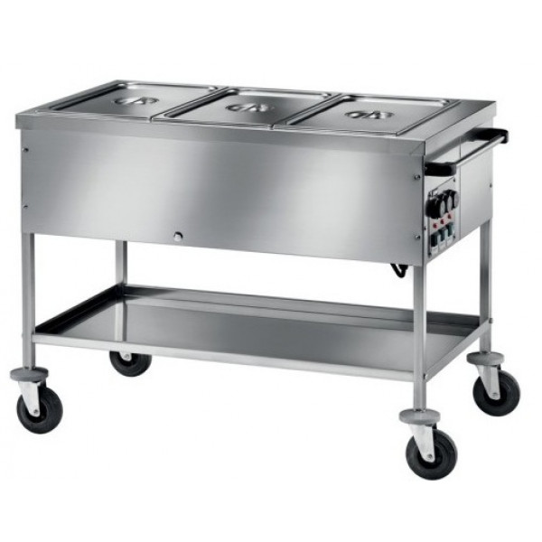 Bain-marie heated trolley Model CT1760TD Different temperature