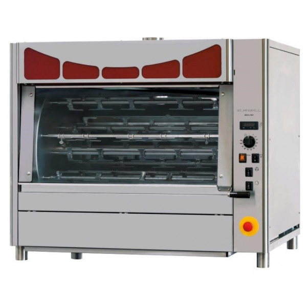 Electric planetary rotisserie ENG Capacity n. 72/90 chickens N.12 stainless steel tubular spits 12x12 mm Model GER12