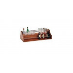 Wooden service trolley walnut Model CL2000 two shelves
