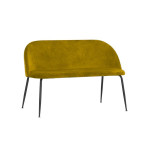 Indoor sofa TESR Metal frame, gold effect, velvet covering. Model 1767-S50
