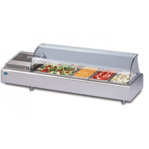 Heated countertop display Model GASTROSERVICEDRY 1200C Containers GN (all sizes GN H MAX. 10 cm)