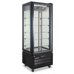 Pastry display four glass sides KLI no frost in stainless steel Model VICTORIA65NFNBLACK