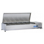 Refrigerated ingredients display case Model VRX15/38SS stainless steel Compatible with containers 5 x GN1/3 + 1 GN 1/2
