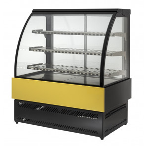 Hot vertical display for bakery and gastronomy Model EVOLUX60HOT Front glass opening With anti-fog system