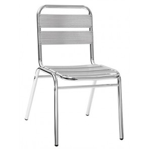 Stackable outdoor chair TESR Anodized aluminum frame Model 007-ALL07