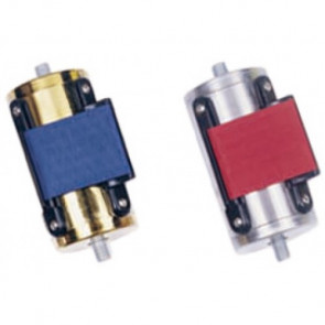 Gold cap with blue belt for retractable barriers Model PU5195DB