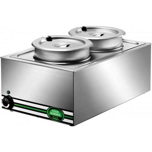 Heated tables Bain-marie Model BMP7720 Capacity 1 container GN1/1 with 2 pans Lt 8