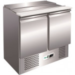 Static refrigerated Saladette in stainless steel AISI 201 Model G-S902-FC two doors