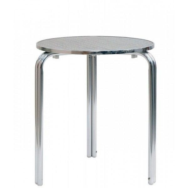 Outdoor table TESR Aluminum frame, stainless steel top Model 101-MTA011B
