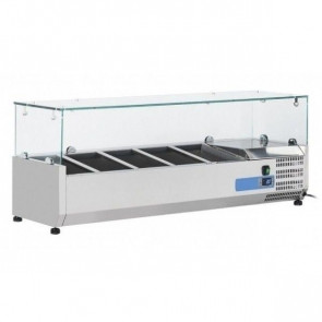 Refrigerated ingredients display case Model VRX12/33 5 x GN1/4 stainless steel