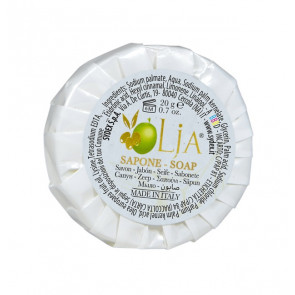 Round vegetable soap in plissè STK Olja Box of 250 pieces Model OLJSP20