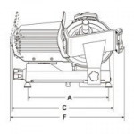 Gravity slicer MIRRA 220 CE domestic
