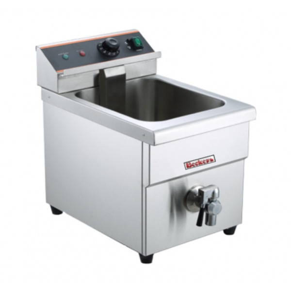 Induction fryer with tap Model FRI8LT Power 3500 Watt