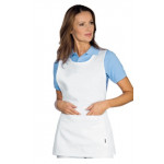 Lady Papeete apron 100% Polyester White Model 013000