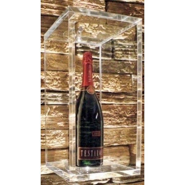 Neutral wine bottles display/case Wall design Capacity one bottle Transparent Model TECA PRESTIGE