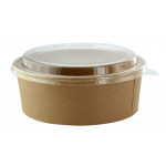 Poké bowl in kraft cardboard with lid Pack of 200 pcs Model BOWL1300