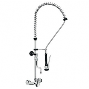 Two holes pre-rinse unit wall mounted - spout in the middle of the tube and shower MNL Model R0102010302