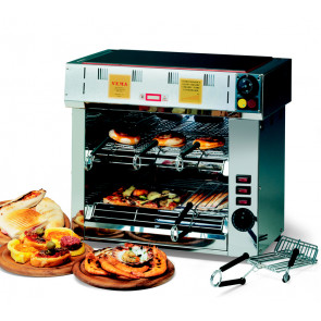 Double horizontal toaster with 6 pliers with glass ceramic top Vema Model FOPV 2087