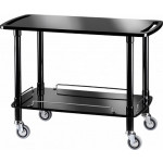 Wooden service trolley Glossy black Model CLP2002N
