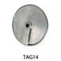 Cutting disc thickness 14mm DF14 - suitable for 14mm cubes and large cuts (in combination with the dicing cube disc/cube14 for Vegetable cutter Models TITANIUM