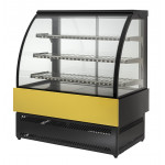 Hot vertical display for bakery and gastronomy Model EVOLUX180HOT Front glass opening With anti-fog system