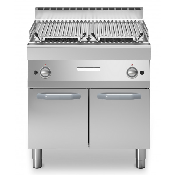 Lava stone grill 2 cooking zones MDLR Cabinet with doors Model F7080GRLIP