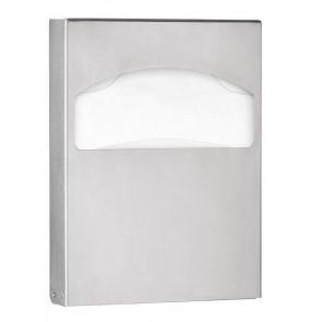 Tissue dispenser water cover for maximum hygiene MDC Stainless Steel Vandalproof Satin suitable for common bathrooms Capacity: 50 bags Model DCA100CS