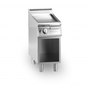 Electric fry top chromed smooth plate MDLR Open cabinet Model CL7040FTESCR