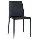Stackable indoor chair TESR Metal frame Synthetic leather covering Model 949-F400