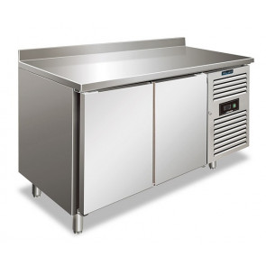 Ventilated freezer counter with backsplash Model SNACK2200BTF Two doors