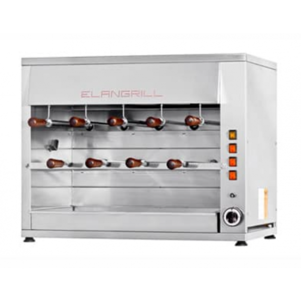 Gas Churrasco rotisserie ENG Model ChurrascoCM9G N.9 stainless steel swords