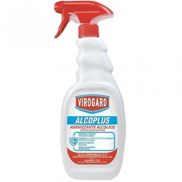 Self-drying terminal sanitizer for the food industry Box with 12 degreasers of 750 ml Model VRGALPIG/9/12SPR