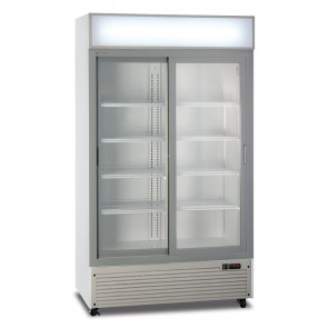 Ventilated refrigerated display 2 doorsKLI Model CL1100V2GCSLWHITE