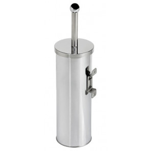 Toilet brush holder Stainless steel Polished or Brushed, wall-mounted MDL - Model BASIC METAL MURAL 101802