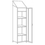 Storage cabinet made of stainless steel 430 IXP n.1 hinged door Model S5069403430