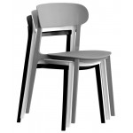 Stackable indoor chair TESR Polypropylene frame Model 1893-DH01