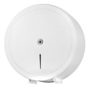 Toilet roll dispenser ( 400 m) white painted metal MDL - Model PURA 105608 ESSENTIAL