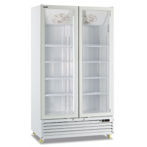 Ventilated refrigerated display 2 doors KLI Model ICOOL110JUMBOWHITE
