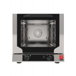 Electric ventilated convection oven with humidification Model EF423NUP Capacity N° 4 trays (429x345 mm) Power Kw 2,8 Drop down door
