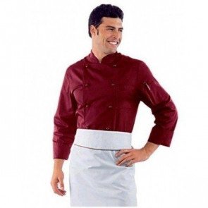 Chef jacket Bordeaux IC 65% polyester and 35% cotton Available in different sizes Model 058003