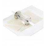 Double croissant cutting roller in Stainless steel Triangle size mm. 180x200 Weight g 400 Model 528-095