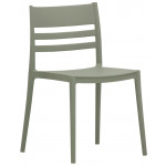 Stackable outdoor chair TESR Polypropylene frame with fiberglass Model 1823-317A Various colors
