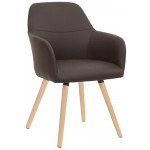 Indoor armchair TESR Powder coated metal frame, fabric or synthetic leather covering Model 1335-W58