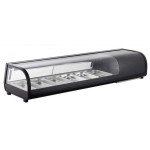 Refrigerated countertop display for Sushi Model AK613VSB containers 6GN 1/3