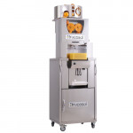 Stainless steel refrigerated automatic juicer Frucosol Model FREEZER Refrigerated container +1/+8°C Production 20-25 oranges per minute Max. ø 85 mm