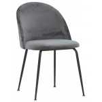 Indoor chair TESR Powder coated metal frame, velvet covering. Model 1761-JB1