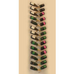 Neutral classic champagne bottles display Vertical wall design Bottles capacity 28 Transparent Model BOLLICINE 200