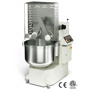 Double-arm mixer ITLM Dough capacity 55 Kg Programmable automatic digital panel Model iTWIN55INVPROG