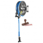 Stainless steel wall mounted hose reel (20m), nito gun for food sector MNL Model SR000000033A